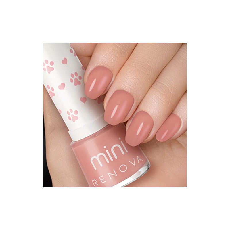 RENOVA Esmalte de uñas MINI FATIMA 7.7ml, larga duración, acabado
