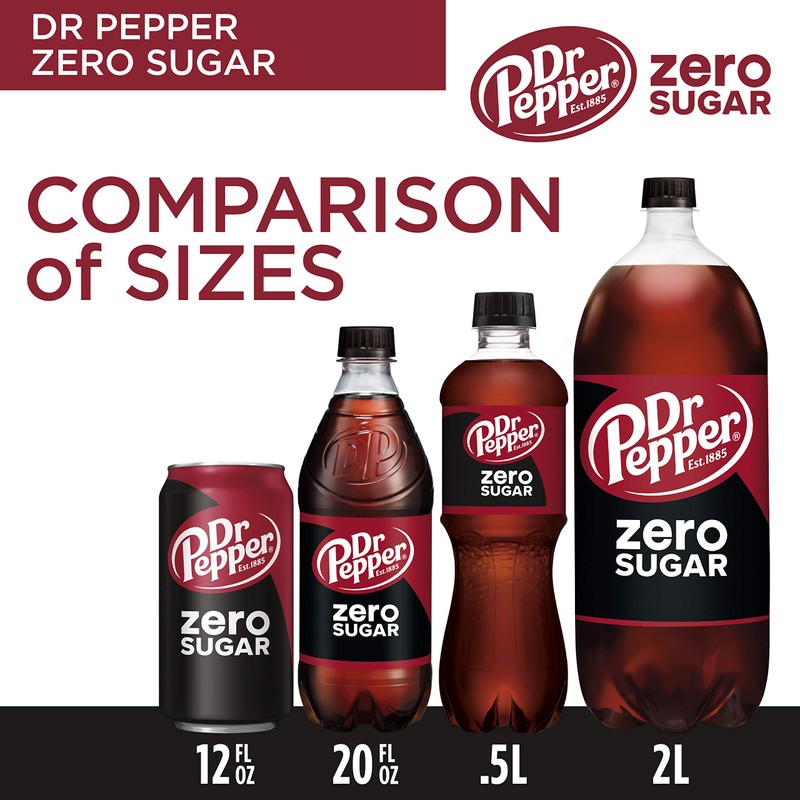 DR PEPPER ZERO SUGAR - 12 OZ, 12 PK