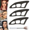 NHQZ Lidschatten schablone,3 Stück lidschatten-werkzeuge,lidschatten applikator, Augen-Make-up-Hilfe mit Make-up-Pinsel,eyeliner schablone