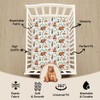 4 Pack N Play Sheets Woodland Forest Animals Wood Neutral