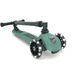 Scoot & Ride - Highwaykick 3 Children Adjustable Forest LED Standing Scooter