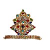 DAUJI ENTERPRISES | Decorative Stone-Studded Mukut | Elegant Golden Crown