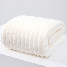 Soft Bath Towels Set, Microfiber Ribbed Oversized Bath Towels Extra Large for Bathroom, Home, Hotel, Spa, Beach, Pool, Gym (8-Piece Towel Set, Beige)