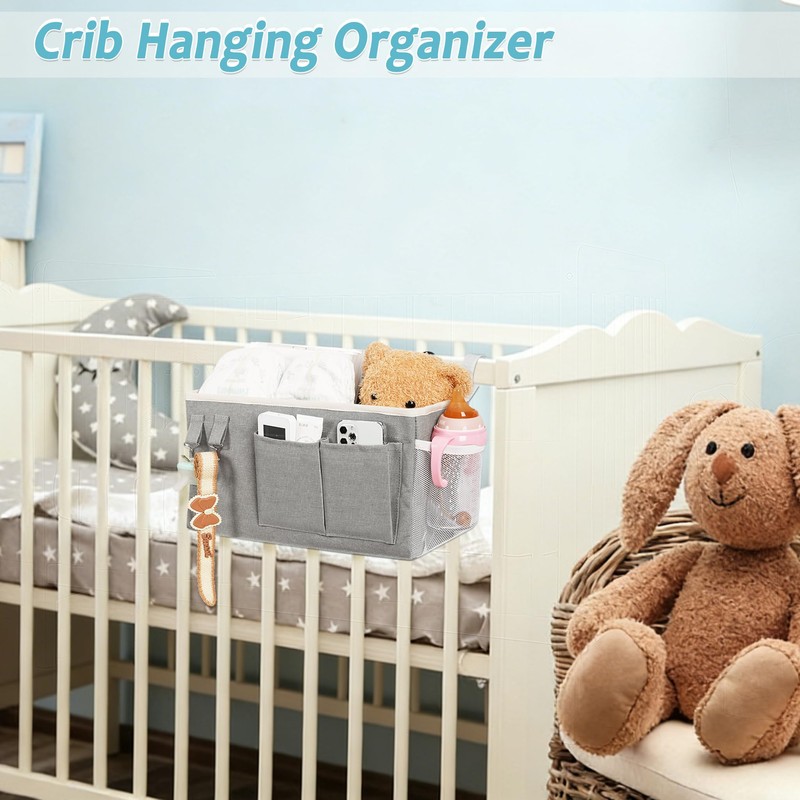 Loghot Bedside Caddy/Bedside Storage Bag Hanging Organizer for Bunk and