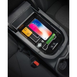 Rogierra for Toyota RAV4 2024 2023 2022 2021 2020 2019 Car Center Console Organizer Tray Center Armrest Secondary Storage Box ABS Tray Insert Interior Organizer for Toyota RAV4 Accessories