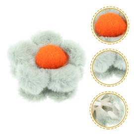 SAFIGLE Plush Flower Hair Clip for Women Elegant Decorative Jaw Clamp for Hair for Updos and Everyday Styles and Strong Hold for Girls and Women