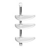 Premier Housewares 3-Tier Bathroom Shelf Unit - White
