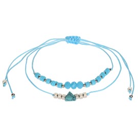 Stands Out, Supplying Outstanding Gifts Aloha Girls Womens Turquoise Beaded Anklet Ankle Bracelet Adjustable Beach Bead Foot Jewellery