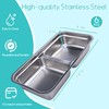 supply depot [6pcs] Stainless Steel Snack Containers,Separate Compartments for Reuse,Suitable