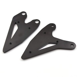 LEDISHUN Foot Pegs Heel Plate Guard Protector Foot Pegs Fit for Kawasaki Ninja 400 Z400 (2018-2024) Ninja 250 Z250 (2019-2024) Z e-1 Ninja e-1 (2024) (Black)