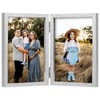 AVEAX Double 13x18 Photo Frame Folding Wooden Picture Frame with