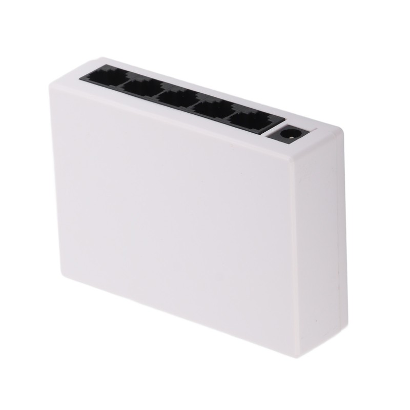 5 Port 10/100Mbps Ethernet Switch Plug and Play Unmanaged Home