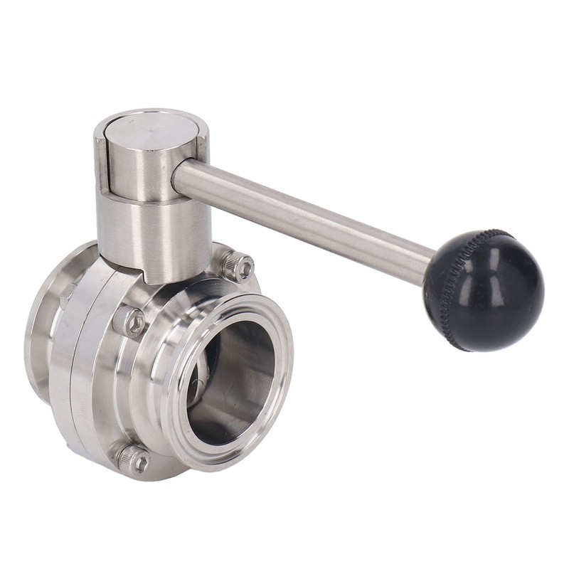 Sanitary Butterfly Clamp Valve with Silicone Washer Stainless Steel Clamp