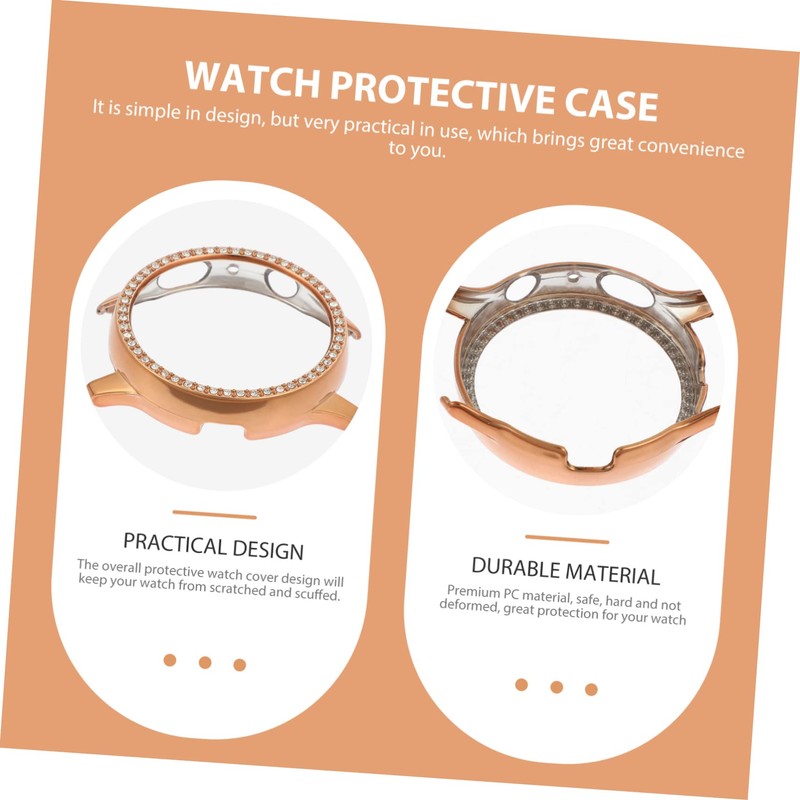 OSALADI Rhinestone Smartwatch Case Protector for Watch Active Anti-Scratch Bumper
