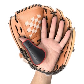 lettxun 2 Pcs Catcher Thumb Guard for Baseball & Softball - Silicone Catchers Thumb Protector Shield | Reduce Sting & Hand Injury | Training Aid Glove Padding Accessory for Catcher Gear (2 Black Men)