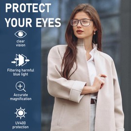 BLOEXCLU 6 Pack Reading Glasses for Men Sports Style Blue Light Blocking Readers with Spring Hinge Women Eyeglasses (Mixed, 1.25, x)