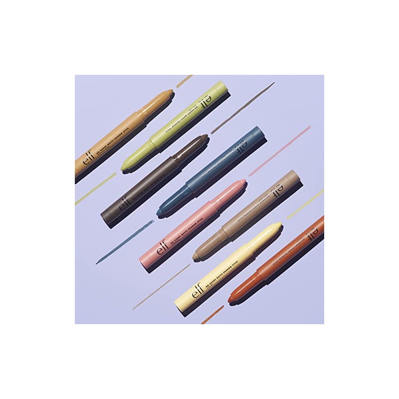 e.l.f. No Budge Matte Shadow Stick, One-Swipe Cream Eyeshadow Stick,