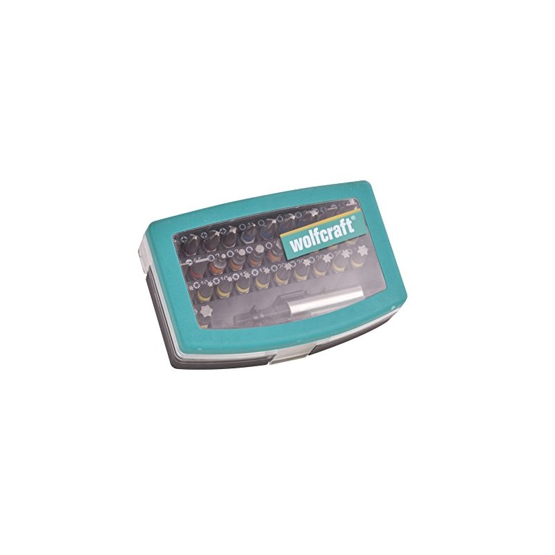 wolfcraft Bit Box, Flat-Slotted/Crosshead (PH/PZ) / TORX® (T) / Hexagonal,