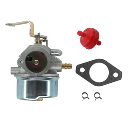 AISEN Carburetor for Coleman Maxa 5000 ER Plus 10hp Tecumseh Powerbase Powermate Generator PM0525202 PM0525312 Carb Gasket Fuel Filter Clamp