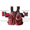 Outdoor Fishing Vest Life Jacket with Whistle Multi Pocket Flotation