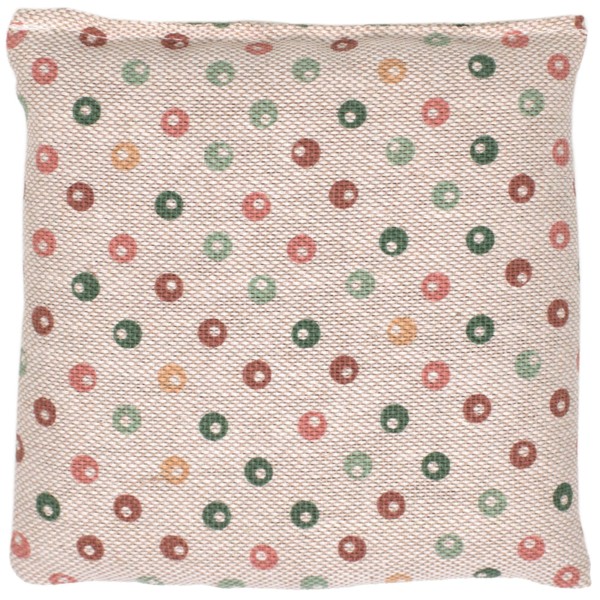 Linseed Cushion 12 x 12 cm - Organic Fabric "Dots"