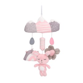 Baby Mobile Sensory Toy Soft Plush Learning Development Interactive Sound Hanging Crib Toy Type 1