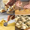 Ravioli Stamp Maker Cutter with Roller Wheel Set of 5,
