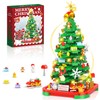 Alagoo Christmas Tree Building Blocks Kit with Lights, Christmas Tree
