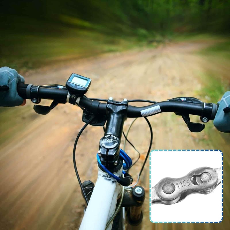 3 Pairs Reusable Bicycle Chains Missing Link 11 Speed Silver