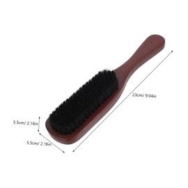 IWOWHERO Mens Hair Brush Wooden Detangling Brush for Curly Hair and Beard Grooming Durable Boar Bristle Styling Comb for Men Portable Comfortable Scalp Massage
