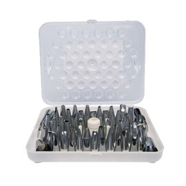 Cream Nozzle Set 52-piece includes storage box Winco CDT-52 NEW