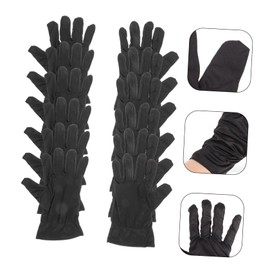 Mobestech 6 Pairs Cotton Gloves for Jewelry Handling Coin Inspection Stretchy Work Gloves for Art Handling for Cleaning Protecting Delicate Items