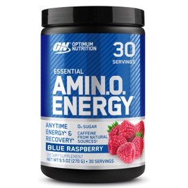 Optimum Nutrition Optimum Nutrition Amino Energy - Pre Workout with Green Tea, BCAA, Amino Acids, Keto Friendly, Green Coffee Extract, Energy Powder - Blue Raspberry, 30 Servings (Packaging May Vary)