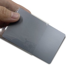 Lesencen Anodized Aluminum Alloy Metal Blanks Business Cards 86 X 54 X 0.8mm 15PCS Thick Plaque for Engraving (Grey), 3.4 X 2.1 X 0.031 inch, LESENCENANOD15