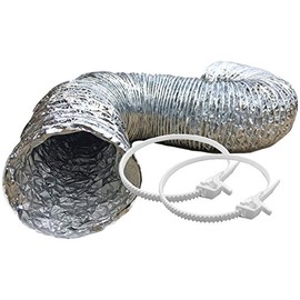 BUILDERS BEST 110673 4" x 8ft SilverDuct Dryer Transition Duct Kit