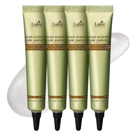 LA'DOR Snail Sleeping Hair Ampoule Serum - Mascarilla Intensiva Sin Enjuague Durante La Noche - Tratamiento para Cabello Frizzy Seco Dañado Adelgazamiento Del Cabello Coreano Cuidado Del Cabello Lador