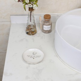 YZMICSTAR Mom Gifts Ring Dish Holder, Birthday Valentine Mother's Day Gifts For Mom-I Love You Mom GItfs-To the World You Are A Mother, But To Me You Are A World