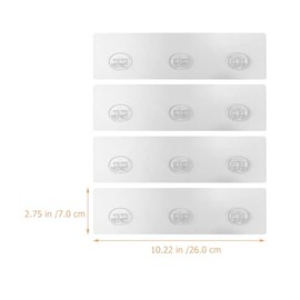 Baluue Ganchos Adhesivos Para Estante De Ducha 4 Piezas Transparentes Sin Taladro Soporte Fuerte Y Desmontable Para Organizador De Baño Y Cocina