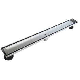 Neodrain 28-Inch Linear Shower Drain with Tile Insert Grate,Brushed 304 Stainless Steel Rectangle Shower Floor Drain,Linear Drain with Leveling Feet, Hair Strainer