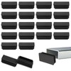 20 Pack 1" X 2" Rectangle End Caps Tubing End