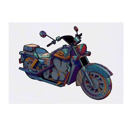 'Motorbike' Temporary Tattoo - Water Resistant, Skin-Safe, Non-Toxic Transfer (TO00029664)