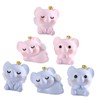 Generic 3sets Miniature Elephant Figurines Adorable Resin Animal Models for