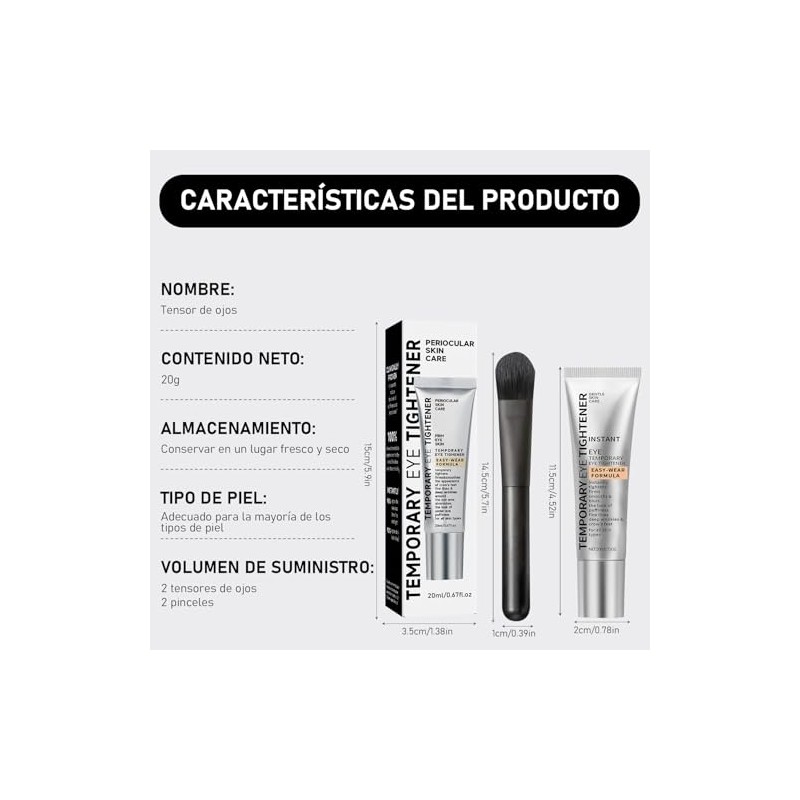 Crema para Ojos Antiarrugas - Efecto Tensor Temporal Inmediato -