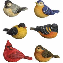 Set of 6 Resin SONGBIRD Figurines from Carson Home Accents