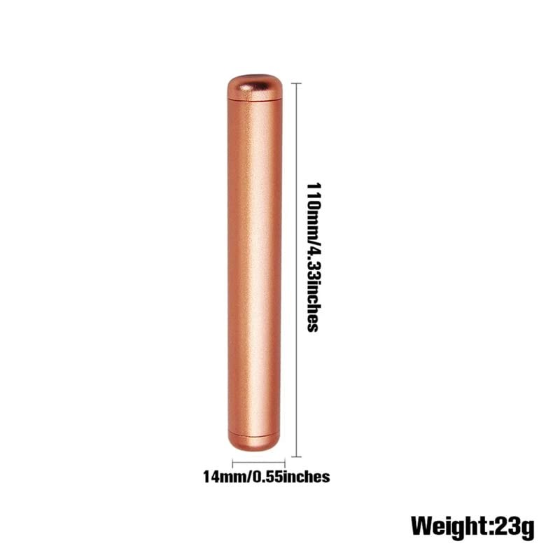 Aluminum Metal Air-Tight EDC Container, Fit in Pocket Purse Lightweight