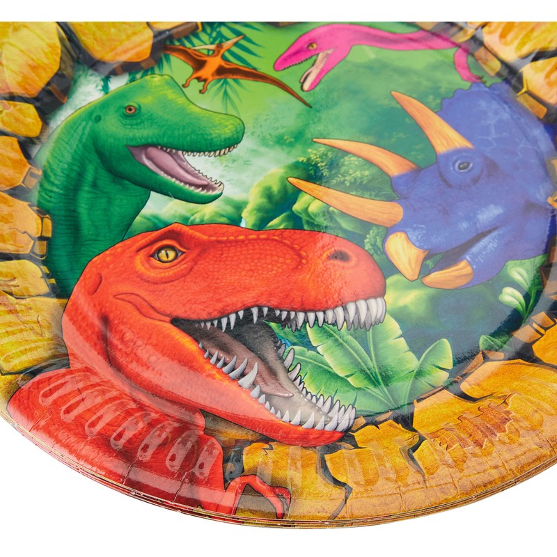 Folat 6 Paper Plates, Dinosaur, Dinosaur Plates, Children's Birthday Parties,