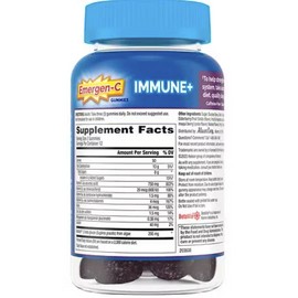 Emergen-C Immune+ Gummies Vitamin C Multivitamin, Elderberry, 36 Ct