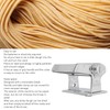 Topyond Stainless Steel Pasta Machine with 2 Blades, Manual Hand