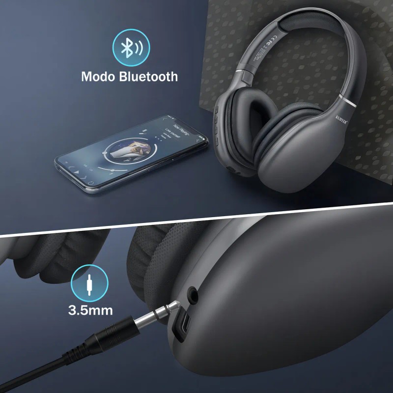 Audfonos Inalmbricos Diadema Bluetooth De Ruido Auriculares Bluetooth 5.4 Kuiiyer