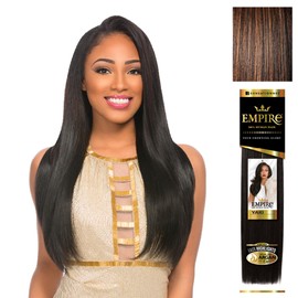 Sensationnel Empire yaki human hair - Tangle Free Weaving for Quick Weave and Sew in Styles for Faux Highlights and Fauxmiddlepart Leave Out - 1 Pack (16 inch, S1B/30)